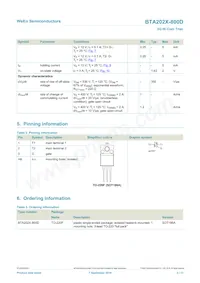BTA202X-800D Datasheet Page 2