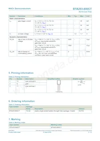 BTA203-800CTEP Datasheet Page 2