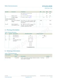 BTA204-600B Datasheet Page 2