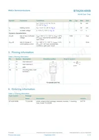 BTA204-600B數據表 頁面 2