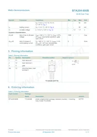 BTA204-800B Datasheet Page 2