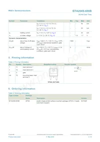 BTA204S-600B Datasheet Page 2