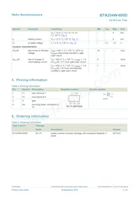 BTA204W-600D Datasheet Pagina 2