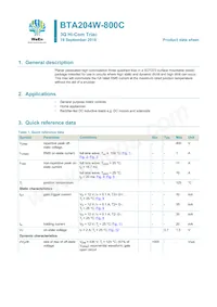 BTA204W-800C Datasheet Copertura