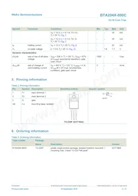 BTA204X-800C/L03Q數據表 頁面 2