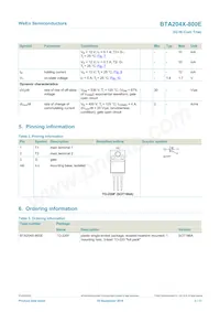 BTA204X-800E/L01Q Datasheet Pagina 2