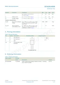 BTA208-600B Datasheet Pagina 2