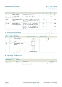 BTA208-600D Datasheet Page 2