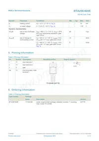 BTA208-600E Datasheet Page 2