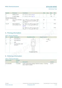 BTA208-800E Datasheet Page 2