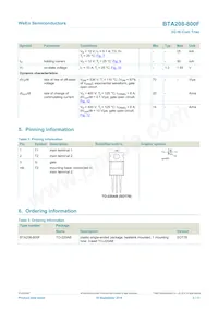 BTA208-800F Datasheet Page 2