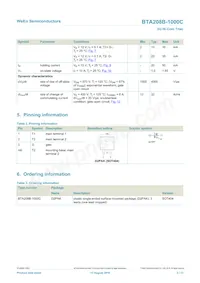 BTA208B-1000C Datasheet Pagina 2