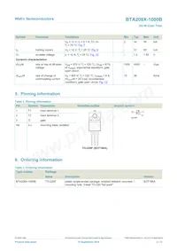 BTA208X-1000B Datasheet Pagina 2