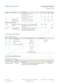 BTA208X-1000C0/L01 Datasheet Pagina 2