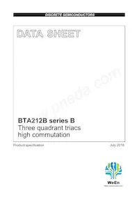 BTA212B-800B Datenblatt Cover