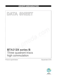 BTA212X-600B Datenblatt Cover