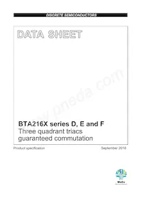 BTA212X-600D Datasheet Cover