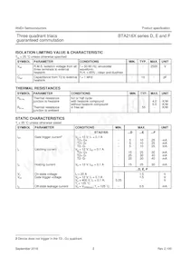 BTA212X-600D Datasheet Page 3