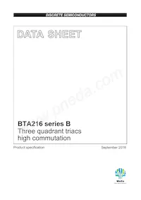 BTA216-600B/DG數據表 封面