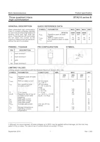 BTA216-600B/DG Datasheet Page 2