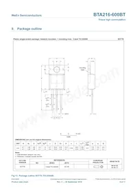 BTA216-600BT Datasheet Page 9