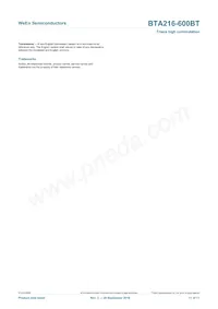 BTA216-600BT Datasheet Page 11