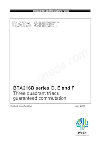 BTA216B-600D數據表 封面