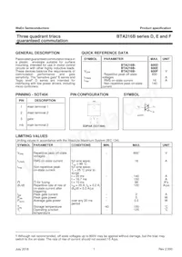 BTA216B-600D數據表 頁面 2