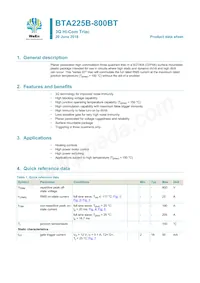 BTA225B-800BTJ Datasheet Cover