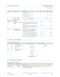 BTA308-800ETQ Datasheet Page 2