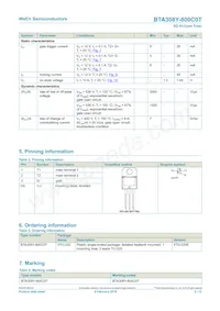BTA308Y-800C0TQ Datasheet Page 2