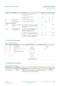 BTA310X-600E Datasheet Pagina 2