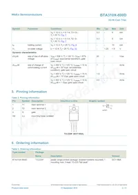 BTA310X-800D Datasheet Pagina 2