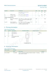 BTA312-600C Datasheet Page 2