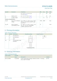 BTA312-800B Datasheet Page 2
