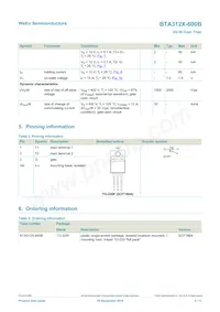 BTA312X-600B數據表 頁面 2