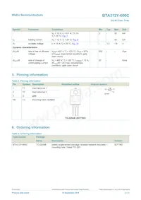 BTA312Y-600C Datasheet Page 2