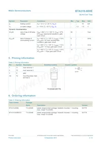 BTA316-600E/DGQ Datasheet Page 2