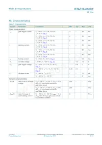 BTA316-800CTQ Datasheet Page 6