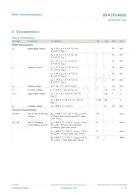 BTA316-800E Datasheet Page 7