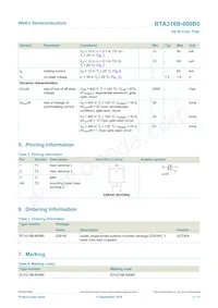 BTA316B-600B0J Datasheet Page 2