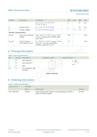 BTA316B-600C Datasheet Page 2