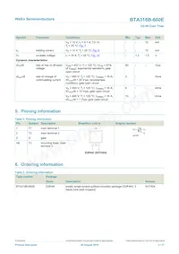 BTA316B-600E Datasheet Page 2