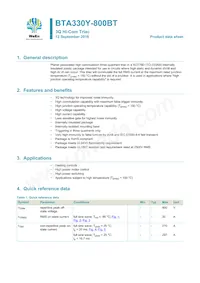 BTA330Y-800BTQ Datasheet Cover