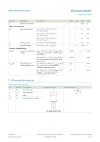 BTA330Y-800BTQ Datasheet Pagina 2