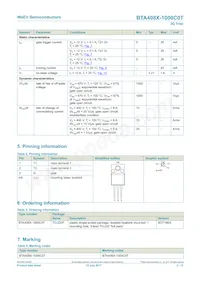 BTA408X-1000C0TQ數據表 頁面 2
