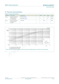 BTA410-600CT Datasheet Page 5