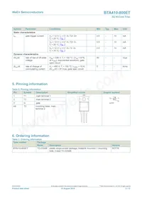 BTA410-800ET Datasheet Pagina 2