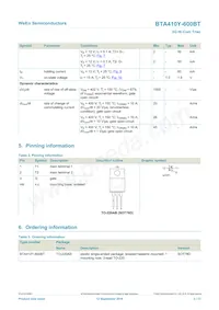 BTA410Y-600BT Datasheet Page 2