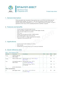 BTA410Y-800CT Datasheet Cover